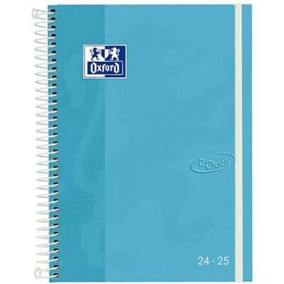 Oxford Touch, Agenda 2023 2024 Veckovisning A5 (15x21 cm), Extra lock, Spanska, Ice Mint Grön Oxford Touch, Agenda 2023 2024 Veckovisning A5 (15x21 cm), Extra lock, Spanska, Ice Mint Grön