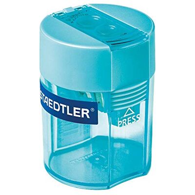 STAEDTLER Temperówka podwójna z pojemnikiem cyan STAEDTLER Temperówka podwójna z pojemnikiem cyan