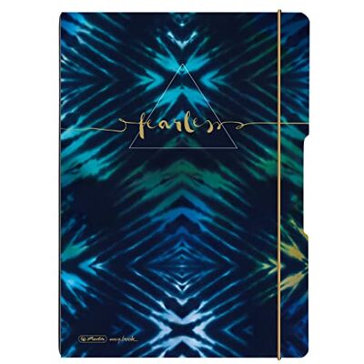 herlitz Anteckningsbok flex PP A4, 40 ark rutat och 40 ark linjerat, New Batik Fearless, perforering, my.book herlitz Anteckningsbok flex PP A4, 40 ark rutat och 40 ark linjerat, New Batik Fearless, perforering, my.book