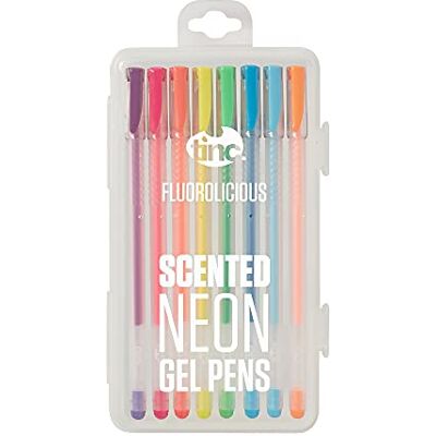 Tinc Flourolicious fruktdoftande flytande gelpennor i neon för barn för användning i skolan och hemmet – en rad 8 färger med en fruktig doft flickor och pojkar fluorescerande färger, FLOURO Tinc Flourolicious fruktdoftande flytande gelpennor i neon för barn för användning i skolan och hemmet – en rad 8 färger med en fruktig doft flickor och pojkar fluorescerande färger, FLOURO