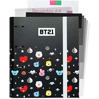 BT21 - Segregator - 4-ring - 32x28 cm - Binder BT21 - Segregator - 4-ring - 32x28 cm - Binder