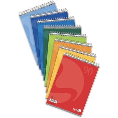 BM BeMore Spiralatblock L/C-färg 0100207 Spiralat block med kort sida A5-storlek 5 mm linjal med 5 mm rutor papper 90 g/m² förpackning 5 stycken – 9 blandade färger BM BeMore Spiralatblock L/C-färg 0100207 Spiralat block med kort sida A5-storlek 5 mm linjal med 5 mm rutor papper 90 g/m² förpackning 5 stycken – 9 blandade färger