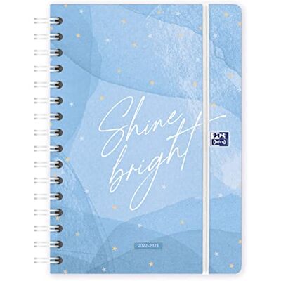 Oxford , Agenda 2022 2023 Vecka Vista, A5 (15x21 cm), Extrenta lock, Blad Klistermärken, Spanska, & Me "Shine" Design Gammal modell, år 2022 Oxford , Agenda 2022 2023 Vecka Vista, A5 (15x21 cm), Extrenta lock, Blad Klistermärken, Spanska, & Me "Shine" Design Gammal modell, år 2022