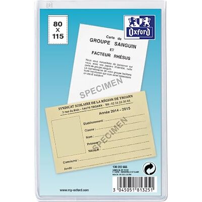 Oxford Set med 10 multianvändningsfodral 8x11,5 cm PVC-omslag tjocklek 20/100:e färglös Oxford Set med 10 multianvändningsfodral 8x11,5 cm PVC-omslag tjocklek 20/100:e färglös