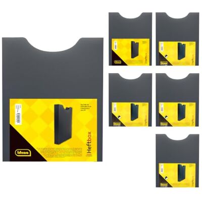 Idena 90167 – arkivlåda för DIN A4, vertikal PP-storlek, fyllningshöjd 4 cm, svart, 6 st Idena 90167 – arkivlåda för DIN A4, vertikal PP-storlek, fyllningshöjd 4 cm, svart, 6 st