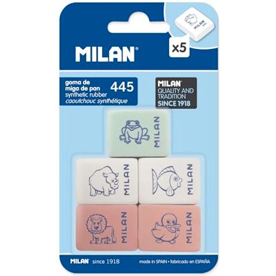 MILAN Blister 5 gummiband med barns ritningar 445 MILAN Blister 5 gummiband med barns ritningar 445