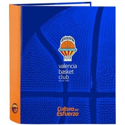 safta Valencia Basket Folio-mapp 4 ringar, Färg Blå/Orange, 380x60x280 mm (512084657) safta Valencia Basket Folio-mapp 4 ringar, Färg Blå/Orange, 380x60x280 mm (512084657)