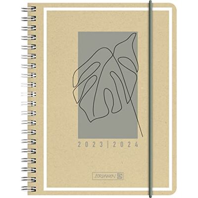BRUNNEN Veckokalender "Jungle Leaf" 2023/2024 A6 natur 2 sidor = 1 vecka BRUNNEN Veckokalender "Jungle Leaf" 2023/2024 A6 natur 2 sidor = 1 vecka