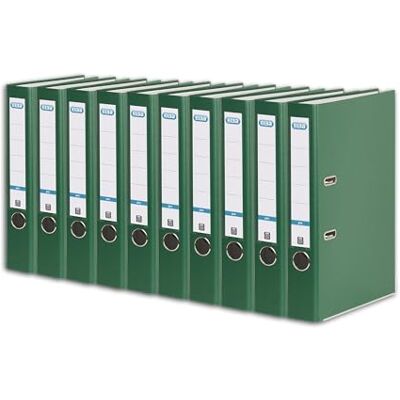 Elba 100023255 mapp smart Pro 10-pack 5 cm smal DIN A4 grön med bakskylt och plastskydd på utsidan Elba 100023255 mapp smart Pro 10-pack 5 cm smal DIN A4 grön med bakskylt och plastskydd på utsidan