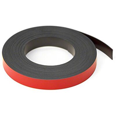 first4magnets ™ svart 12,7 mm breda tjocka magnetiska gallerlinjer tejp (12,7 x 0,76 mm x 5 meter), metall, silver, 25 x 10 x 3 cm first4magnets ™ svart 12,7 mm breda tjocka magnetiska gallerlinjer tejp (12,7 x 0,76 mm x 5 meter), metall, silver, 25 x 10 x 3 cm