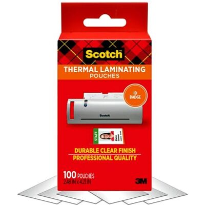 Scotch Thermal lamineringsfolier 100 påsar Scotch Thermal lamineringsfolier 100 påsar