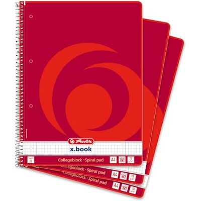herlitz No 28 A4 160 ark spiraldyna (3 delar) herlitz No 28 A4 160 ark spiraldyna (3 delar)