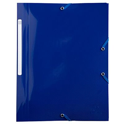 Exacompta Ref. 55112E kartong med 24 st Bee Blue elastiska skjortor påse med 3 flikar tillverkad av återvunnen polypropen storlek 24 x 32 cm för A4-dokument marinblå färg Exacompta Ref. 55112E kartong med 24 st Bee Blue elastiska skjortor påse med 3 flikar tillverkad av återvunnen polypropen storlek 24 x 32 cm för A4-dokument marinblå färg