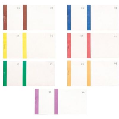 Exacompta Ref. 96399E kartong med 50 säljarblock 100 ark numrerade från 1 till 100-2 kuponger 1 avtagbar för kermess, lotteri, lotteri format 6,6 x 13,5 cm färgband Blandade Exacompta Ref. 96399E kartong med 50 säljarblock 100 ark numrerade från 1 till 100-2 kuponger 1 avtagbar för kermess, lotteri, lotteri format 6,6 x 13,5 cm färgband Blandade
