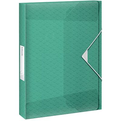 Leitz Esselte Arkivbox i A4 Box, Arkivlåda Med Plats För 200 Pappersark, 25mm Ryggbredd, Transparent Dokumentförvaring, Använd Hemma/På Kontoret, Snyggt Mönster, Colour'Breeze-serien, Grön, 626260 Leitz Esselte Arkivbox i A4 Box, Arkivlåda Med Plats För 200 Pappersark, 25mm Ryggbredd, Transparent Dokumentförvaring, Använd Hemma/På Kontoret, Snyggt Mönster, Colour'Breeze-serien, Grön, 626260