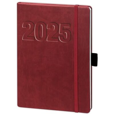 bsb Möteskalender veckoplanerare fickkalender bokkalender, 2022, ca A5, bordeaux – mjukt konstläder – med gummiband, 1 vecka = 2 sidor, V-bok, 02-0147 bsb Möteskalender veckoplanerare fickkalender bokkalender, 2022, ca A5, bordeaux – mjukt konstläder – med gummiband, 1 vecka = 2 sidor, V-bok, 02-0147
