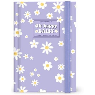 LEGAMI – fotografisk dagkalender 2026–2027, Daisy, 16 månader, medium, dagbok från september 2026 till december 2027, gummibandslås, FSC-certifierat papper, 12 x 18 cm LEGAMI – fotografisk dagkalender 2026–2027, Daisy, 16 månader, medium, dagbok från september 2026 till december 2027, gummibandslås, FSC-certifierat papper, 12 x 18 cm