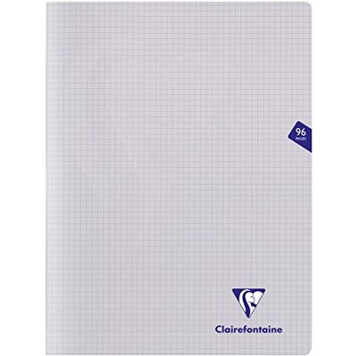 Clairefontaine 393362C en uppsättning med 10 färglösa Mimesys häftade anteckningsböcker 24 x 32 cm 96 sidor små rutor 90 g vitt papper polyprofilt Clairefontaine 393362C en uppsättning med 10 färglösa Mimesys häftade anteckningsböcker 24 x 32 cm 96 sidor små rutor 90 g vitt papper polyprofilt