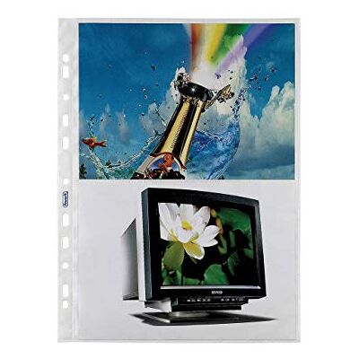 Favorit 100460151 Universellt borrkuvert 2 fickor, 20 x 13 cm, Transparent Favorit 100460151 Universellt borrkuvert 2 fickor, 20 x 13 cm, Transparent