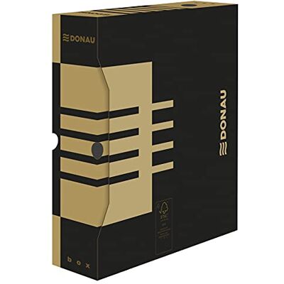DONAU 7660301FSC-02 arkivlåda av återvunnen kartong, 20-pack, A4/80 mm/B ryggbredd, brun DONAU 7660301FSC-02 arkivlåda av återvunnen kartong, 20-pack, A4/80 mm/B ryggbredd, brun