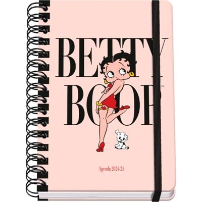 DOHE Skolplanerare 2024 2025 – vecka Vista, A5-storlek (15 x 21 cm), stängning av ringar och gummi, spanska och engelska, 4 sidor, september till juni, skolmaterial Betty Boop DOHE Skolplanerare 2024 2025 – vecka Vista, A5-storlek (15 x 21 cm), stängning av ringar och gummi, spanska och engelska, 4 sidor, september till juni, skolmaterial Betty Boop
