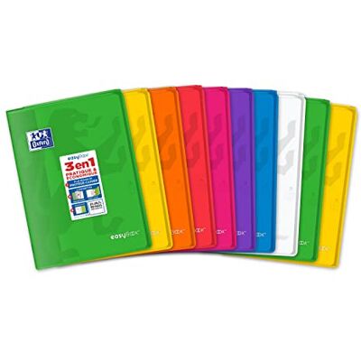 Oxford EasyBook 10 häften, A4, 21 x 29, 7 cm, 96 sidor, rutig, 90 g, olika färger Oxford EasyBook 10 häften, A4, 21 x 29, 7 cm, 96 sidor, rutig, 90 g, olika färger