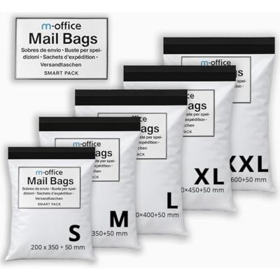 m-office Fraktpåse 100 st Mix 5 storlekar S-XXL – kuvert Vinted kläder påsar Förpackning paket med leveransväskor Online frakt m-office Fraktpåse 100 st Mix 5 storlekar S-XXL – kuvert Vinted kläder påsar Förpackning paket med leveransväskor Online frakt