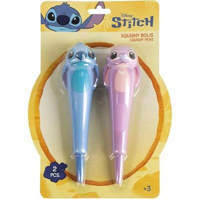CERDÁ LIFE'S LITTLE MOMENTS Stitch Pack x 2 kulspetspennor – set med 2 dekorativa pennor med Stitch design, mjukt bläck och ergonomisk kropp för skolskrivning, kontor eller originella och roliga barngåvor, Stitch, Licensierad CERDÁ LIFE'S LITTLE MOMENTS Stitch Pack x 2 kulspetspennor – set med 2 dekorativa pennor med Stitch design, mjukt bläck och ergonomisk kropp för skolskrivning, kontor eller originella och roliga barngåvor, Stitch, Licensierad