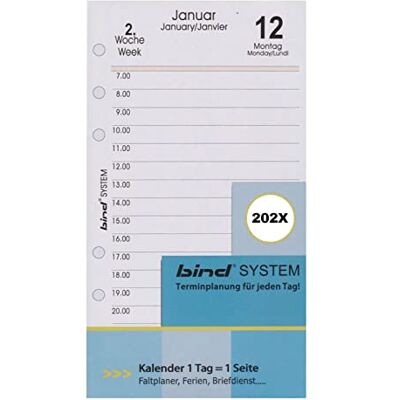 BIND B260324 kalenderinsats för dagkalender A6, timerinsats för kalender år 2024, 1 dag/1 sida, möteskalender med system, kalendarium för ande systemplanerare och standard tidsplanerare BIND B260324 kalenderinsats för dagkalender A6, timerinsats för kalender år 2024, 1 dag/1 sida, möteskalender med system, kalendarium för ande systemplanerare och standard tidsplanerare