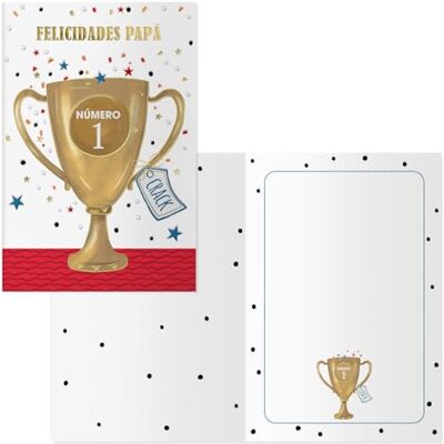 DOHE Fars dagskort (6 st) Grattis till pappor och tack, inklusive papperskuvert, storlek 11,5 x 17 cm, gratulationskort nummer 1 DOHE Fars dagskort (6 st) Grattis till pappor och tack, inklusive papperskuvert, storlek 11,5 x 17 cm, gratulationskort nummer 1