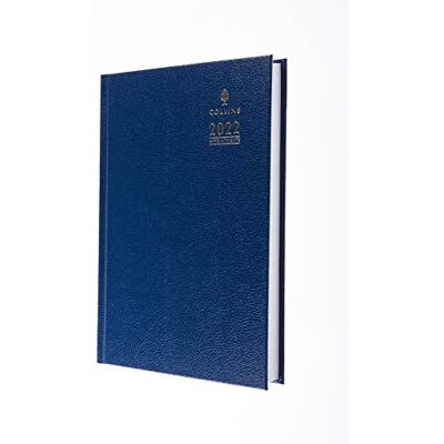 Collins A5 Day to a Page med bokningar 2022 dagbok – blå Collins A5 Day to a Page med bokningar 2022 dagbok – blå