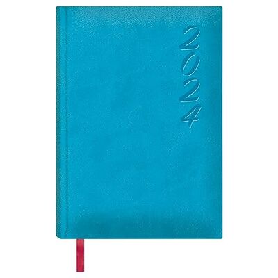 DOHE Agenda 2024 Dag Sida Storlek: 15x21 cm (A5) 336 sidor Sömnad bindning Inbunden Turkos blå Modell Brasilia DOHE Agenda 2024 Dag Sida Storlek: 15x21 cm (A5) 336 sidor Sömnad bindning Inbunden Turkos blå Modell Brasilia
