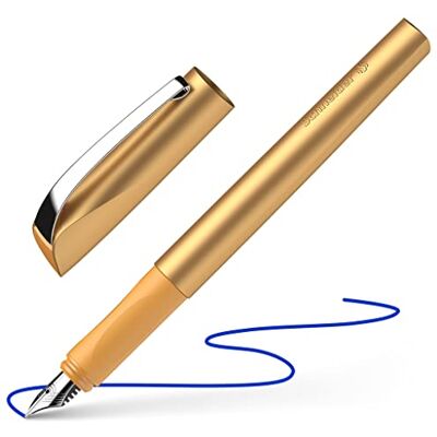 Schneider 168655 Ceod Shiny bläckpenna (höger- och vänsterhänta, M-fjäder, inkl. bläckpatron kungsblå) brons Schneider 168655 Ceod Shiny bläckpenna (höger- och vänsterhänta, M-fjäder, inkl. bläckpatron kungsblå) brons