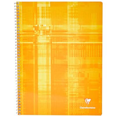 Clairefontaine 8341C – Anteckningsbok Metric, med dubbelspiral DIN A4 + 24 x 32 cm, 50 ark 90 g, fransk linjering, 1 st, blandade färger Clairefontaine 8341C – Anteckningsbok Metric, med dubbelspiral DIN A4 + 24 x 32 cm, 50 ark 90 g, fransk linjering, 1 st, blandade färger