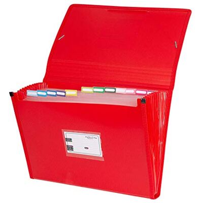 Grafoplás 02963051-carpeta Organizer, Foolscap, röd Grafoplás 02963051-carpeta Organizer, Foolscap, röd