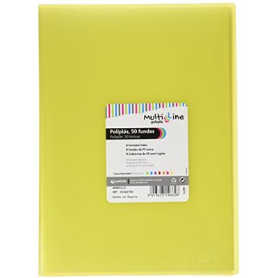 Grafoplás Grafoplas – mapp, Foolscap, band PP, multilinje 50 EU GUL Grafoplás Grafoplas – mapp, Foolscap, band PP, multilinje 50 EU GUL