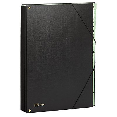 PARDO 86601 mapp ABC med 18 fack, svart PARDO 86601 mapp ABC med 18 fack, svart