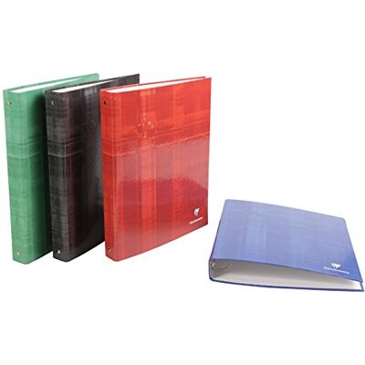 Clairefontaine 67414C Un Classeur Rembordé Rigide à 4 Anneaux, Dos de 3 cm A4 21x29,7 cm Couverture Carte Pelliculée Couleur Aléatoire Clairefontaine 67414C Un Classeur Rembordé Rigide à 4 Anneaux, Dos de 3 cm A4 21x29,7 cm Couverture Carte Pelliculée Couleur Aléatoire
