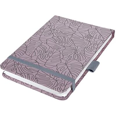 Sigel JN352 Notizblock Jolie, A6+, dotted, lila, schwarz: Notebook Jolie, Beauty, Lilac Monstera, Hardcover Sigel JN352 Notizblock Jolie, A6+, dotted, lila, schwarz: Notebook Jolie, Beauty, Lilac Monstera, Hardcover