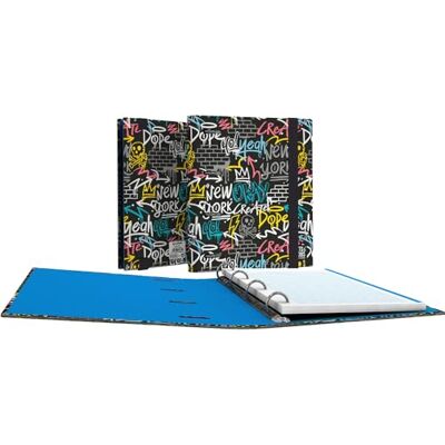 Grafoplás A5-mapp med stansade ringar Väggbitar och Bobs 90 kvadratiska ark 5 x 5 färgkant ergonomisk böjd rygg 4 runda ringar 25 mm söta papperspapper Grafoplás A5-mapp med stansade ringar Väggbitar och Bobs 90 kvadratiska ark 5 x 5 färgkant ergonomisk böjd rygg 4 runda ringar 25 mm söta papperspapper