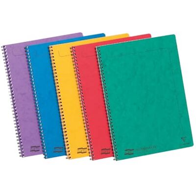 Clairefontaine Europa Notemaker A4 Fodrade Anteckningsböcker, 120 Sidor Blandade Primära Färger, Paket Med 10 Clairefontaine Europa Notemaker A4 Fodrade Anteckningsböcker, 120 Sidor Blandade Primära Färger, Paket Med 10