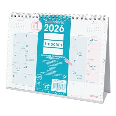 Finocam Skrivbordskalender för att skriva 2026 månadsvy januari december 2026 (12 månader) Kalender för anteckning 2026 Chic månadsplanerare Finocam Skrivbordskalender för att skriva 2026 månadsvy januari december 2026 (12 månader) Kalender för anteckning 2026 Chic månadsplanerare