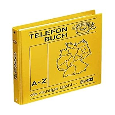 VELOFLEX ringbunden telefonbok A5 gul VELOFLEX ringbunden telefonbok A5 gul