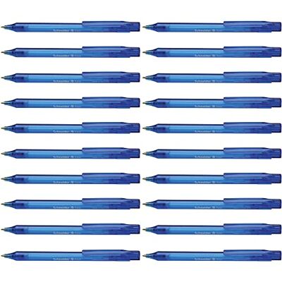 Schneider Fave kulspetspenna (tryckmekanik, M) 50-pack blå transparent Schneider Fave kulspetspenna (tryckmekanik, M) 50-pack blå transparent