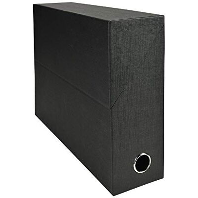 Exacompta Ref. 89521E 1 Canvas papperstransportlåda 90 mm rygg Med metallögla För A4-format Mått 25,5 x 34 x 9 cm Svart Levereras monterad Rymmer upp till 800 ark (80 g papper) Exacompta Ref. 89521E 1 Canvas papperstransportlåda 90 mm rygg Med metallögla För A4-format Mått 25,5 x 34 x 9 cm Svart Levereras monterad Rymmer upp till 800 ark (80 g papper)