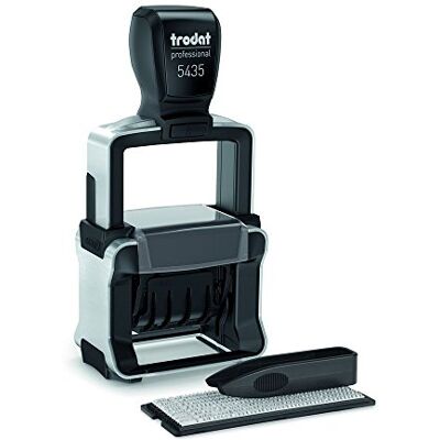 Trodat Professionell 4.0 Stämpel 5435 Typo med självinställning, självfärgande, avtryck tvåfärgad blå-röd, max. 41 x 24 mm Trodat Professionell 4.0 Stämpel 5435 Typo med självinställning, självfärgande, avtryck tvåfärgad blå-röd, max. 41 x 24 mm