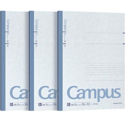 KOKUYO Campus anteckningsbok A4 B räfflad tre böcker pack Roh -203BX3 KOKUYO Campus anteckningsbok A4 B räfflad tre böcker pack Roh -203BX3