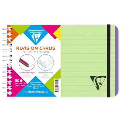 Clairefontaine 328014C Collection Linicolor Fresh Un Carnet de fiches de révision à Spirale Vert pomme 15,2x10,2 cm 100 Pages Lignées Papier Blanc 170 g Couverture Carte Lustrée Clairefontaine 328014C Collection Linicolor Fresh Un Carnet de fiches de révision à Spirale Vert pomme 15,2x10,2 cm 100 Pages Lignées Papier Blanc 170 g Couverture Carte Lustrée