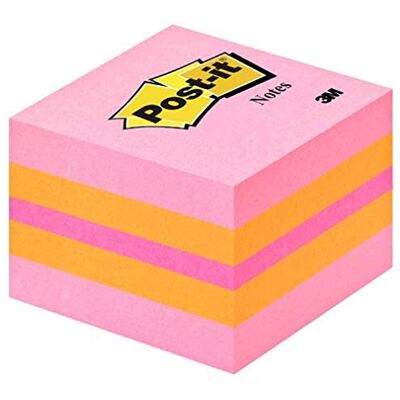 Post-it Mini Cube Rosa (Korall, Neonorange, Neonrosa, Neon Orange) 400 ark 51 x 51 mm Självhäftande klisterlappar, praktiska klisterlappar för kontorsmaterial, möten, påminnelser, att göra-listor och organisera Post-it Mini Cube Rosa (Korall, Neonorange, Neonrosa, Neon Orange) 400 ark 51 x 51 mm Självhäftande klisterlappar, praktiska klisterlappar för kontorsmaterial, möten, påminnelser, att göra-listor och organisera