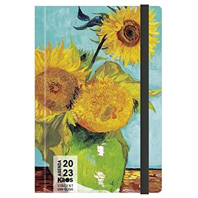 KAOS Daglig agenda 2023-12 månader med planerare M 12 x 18,6 cm För hem, kontor, skola, universitet Styvt omslag, Platt elastisk, Bokmärke, rundade hörn Van Gogh Solrosor KAOS Daglig agenda 2023-12 månader med planerare M 12 x 18,6 cm För hem, kontor, skola, universitet Styvt omslag, Platt elastisk, Bokmärke, rundade hörn Van Gogh Solrosor